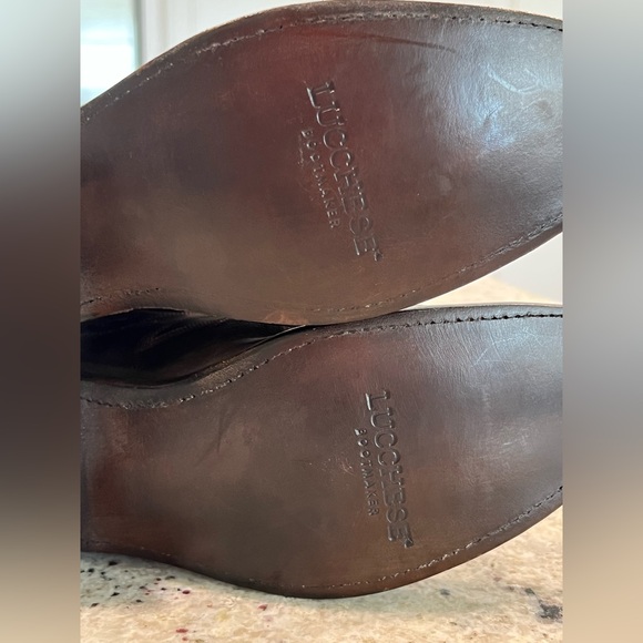 NEW Rare Lucchese Women’s Goat Leather Anthracite / Pewter Boots - Picture 13 of 16